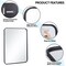 Black Rectangular Bathroom Vanity Mirror with Metal Frame